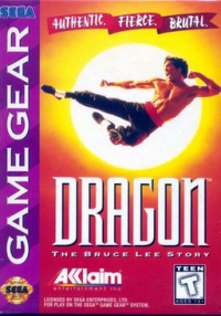 Dragon: The Bruce Lee Story PAL Sega Game Gear PAL box art
